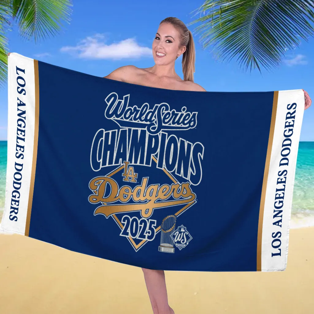 Premium MLB LAD World Series Beach Towel V1 NMD 031125 TTV