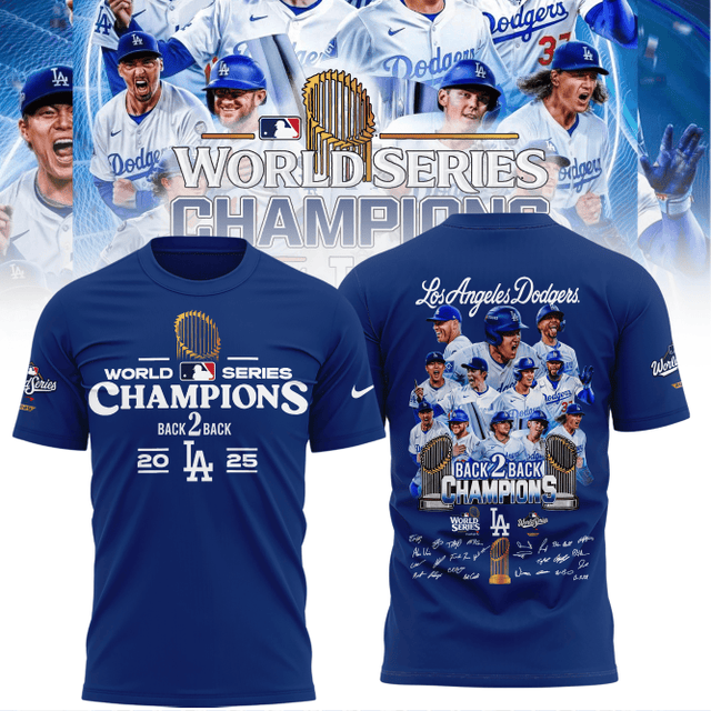 Premium MLB LAD World Series T-shirt V3 NMD 031125 TTV