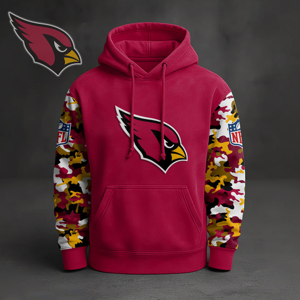 Premium NFL ARI Camo Arm Pullover Hoodie V1 NMD NHM