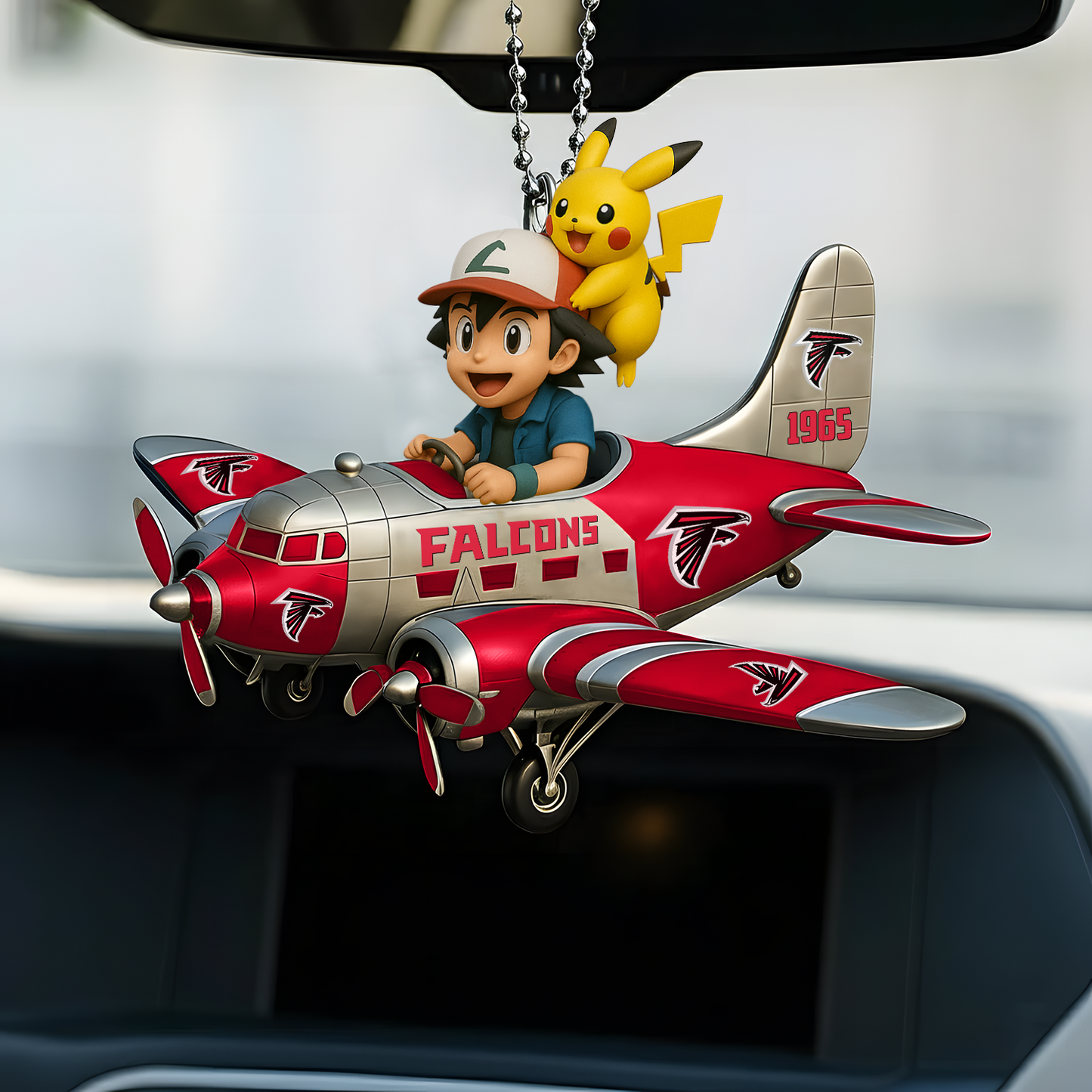 Premium NFL ATL x POK Car Ornament V1 DATND TANTD