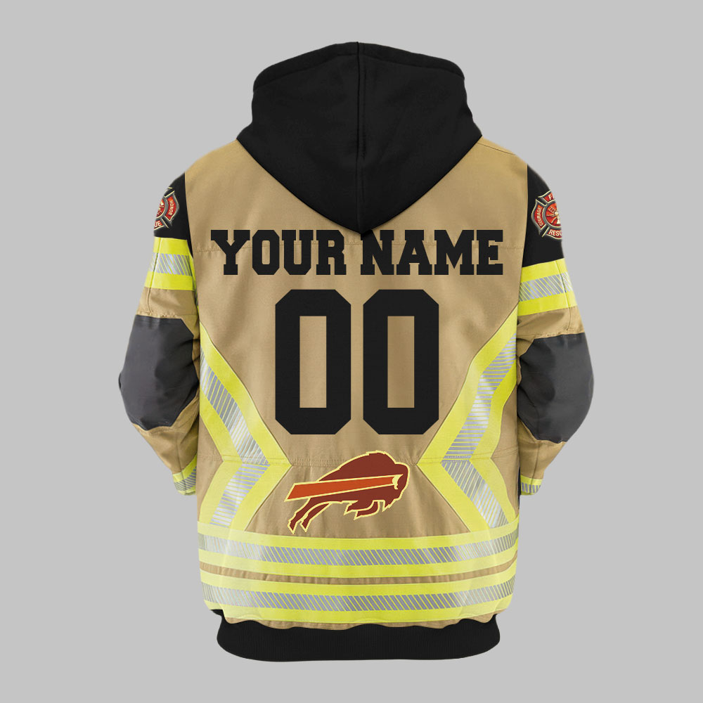 Premium NFL BUF Firefighter Zip Hoodie V1 NMD TTV
