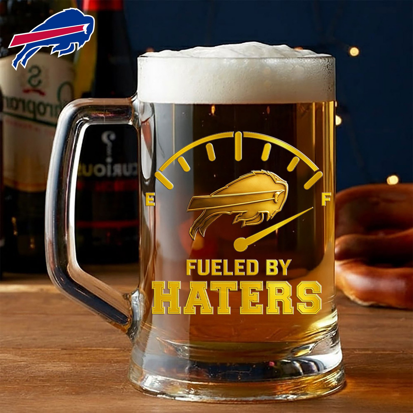 Premium NFL BUF Fueled By Haters Beer Glasses V1 NMD 031125 TTV