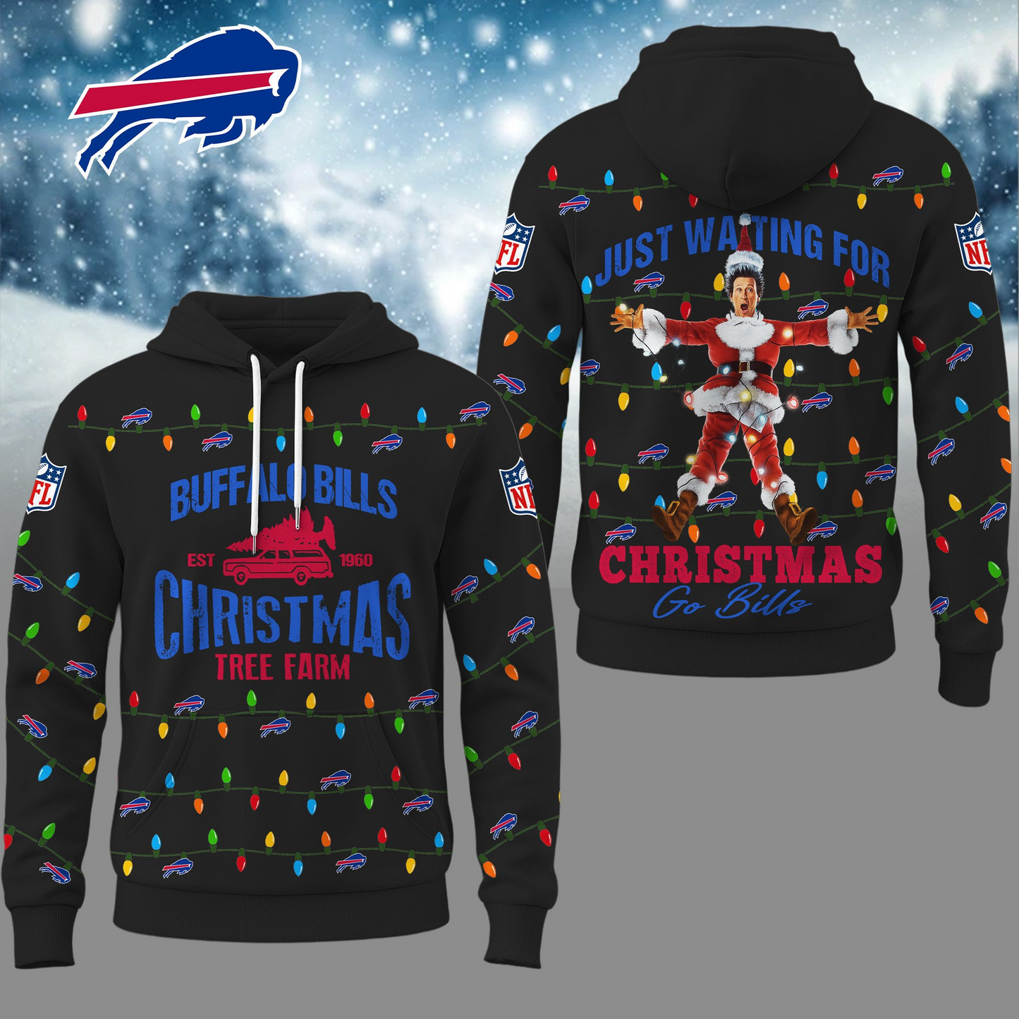 Premium NFL BUF Griswold Christmas Hoodie V1 NMD TTV