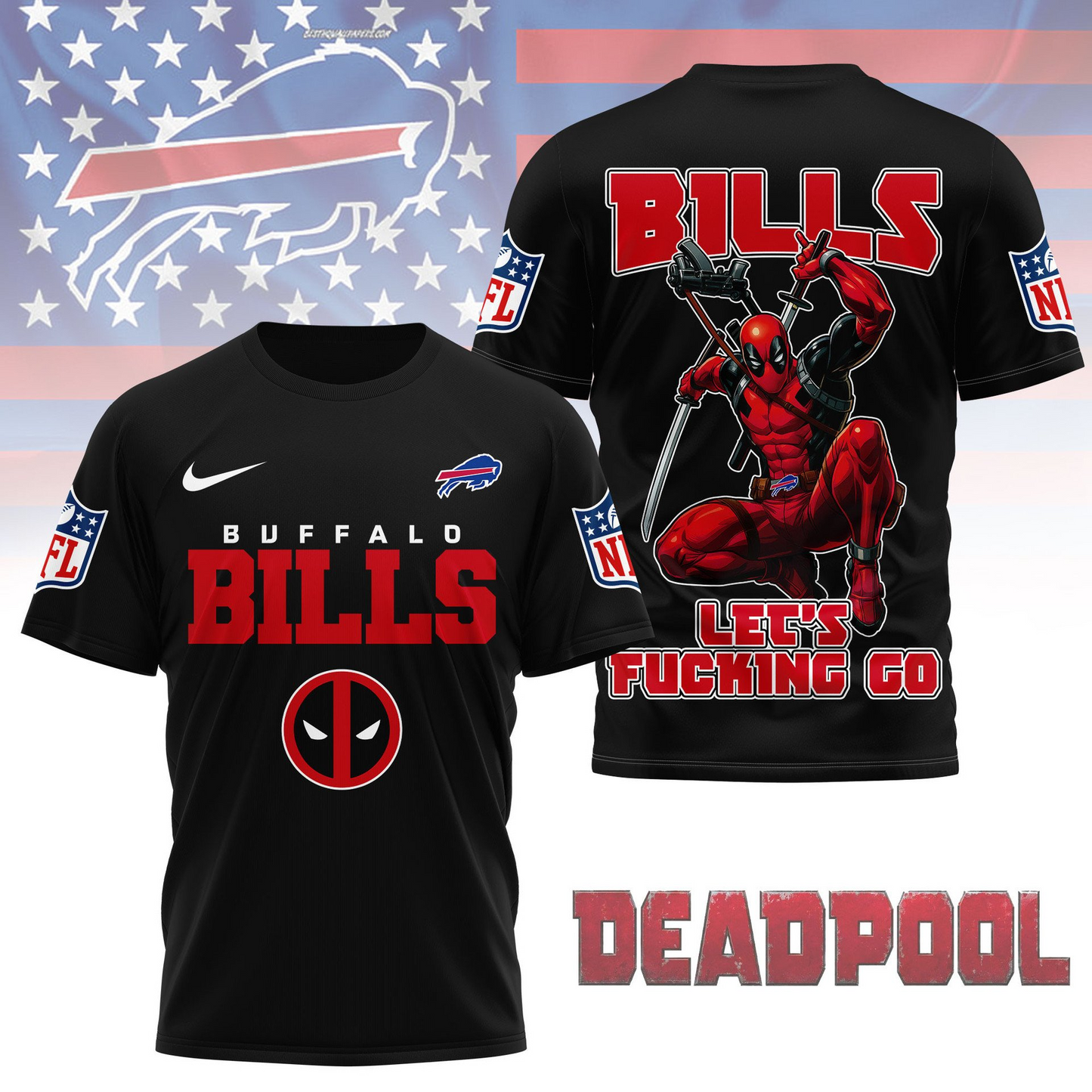 Premium NFL BUF x DP T-shirt V1 NMD TTV