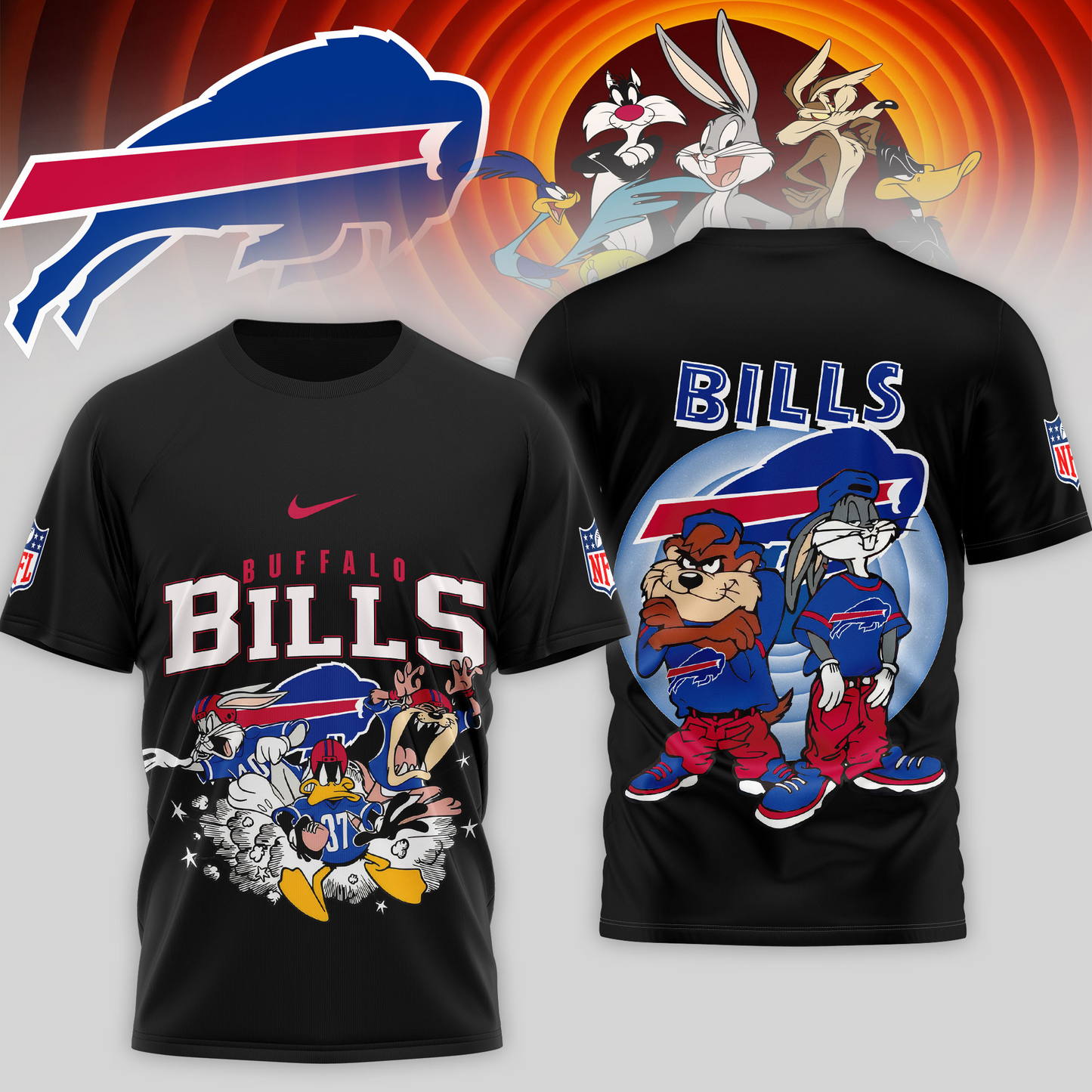 Premium NFL BUF x LNTS T-shirt V1 NMD TTV