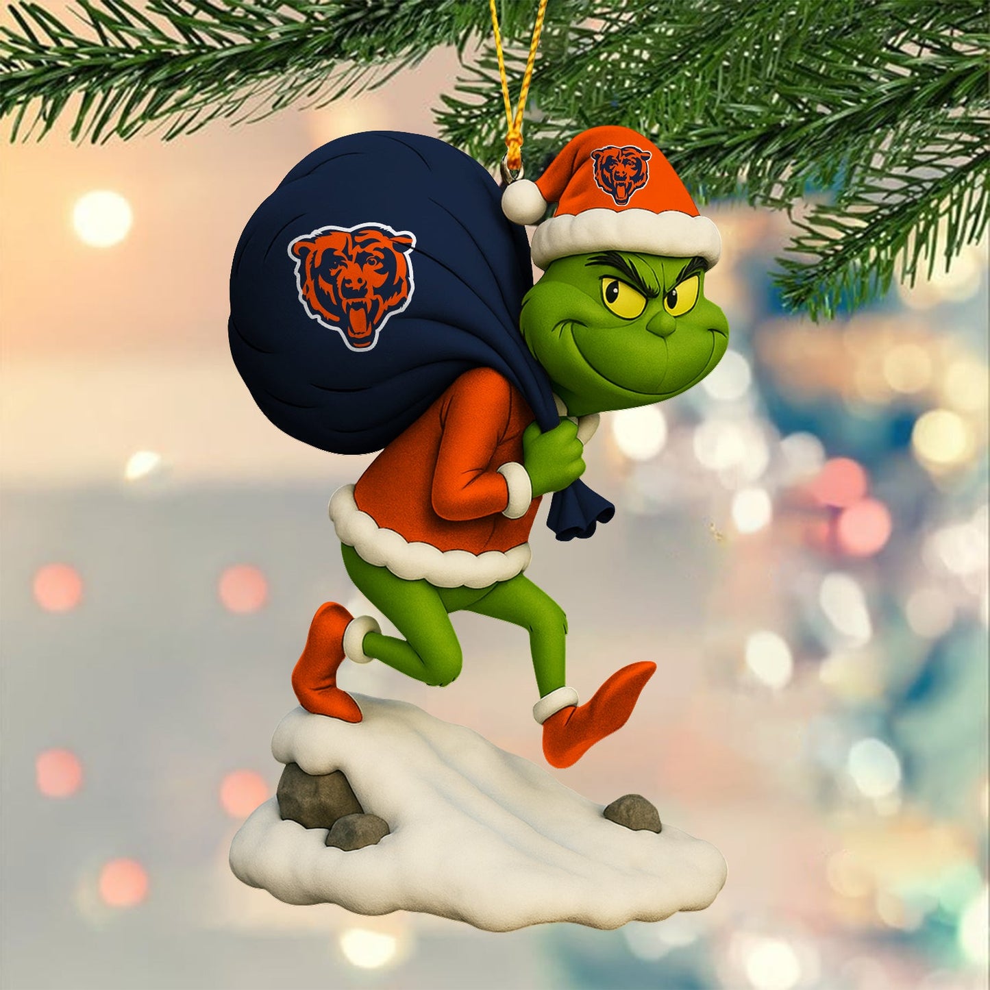 Premium NFL CHI x GR Christmas Tree Ornament V2 NMD NHM