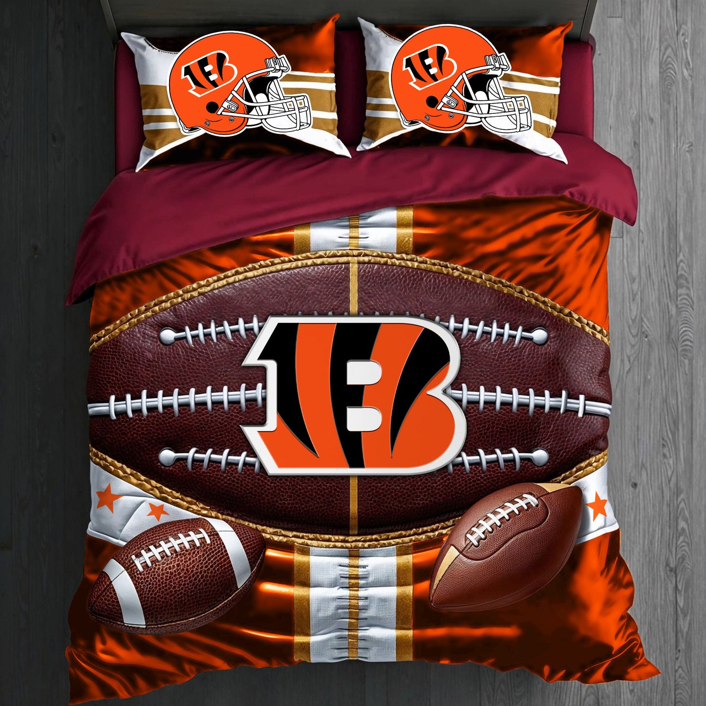 Premium NFL CIN Piece Bedding Set V1 NMD NHM