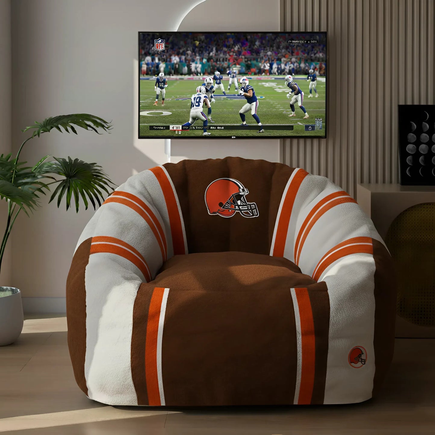 Premium NFL CLE Lazy Sofa Chair V1 NMD NHM