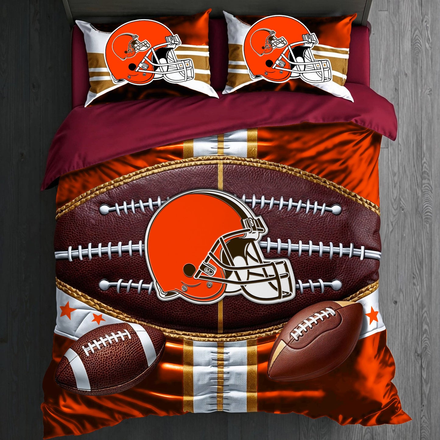 Premium NFL CLE Piece Bedding Set V1 NMD NHM
