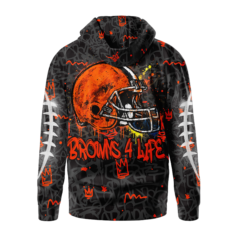 Premium NFL CLE Special Graffiti Hoodie V2 NMD TTV