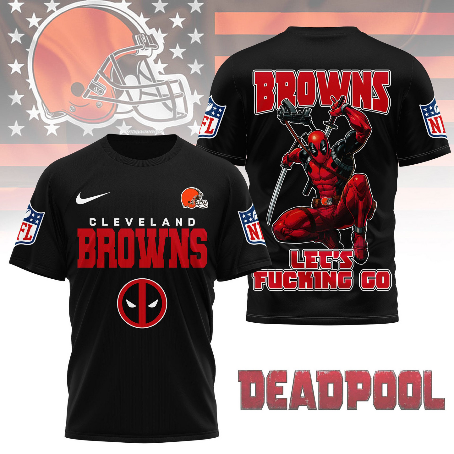 Premium NFL CLE x DP T-shirt V1 NMD TTV