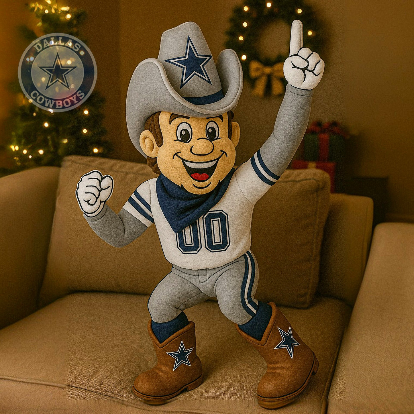 Premium NFL DAL Mascot Plush Pillow V1 NMD 151125 TTV