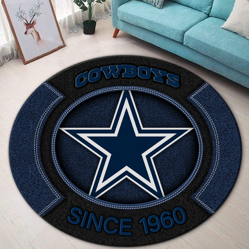 Premium NFL DAL Round Rug Multicolor V2 NMD TTV