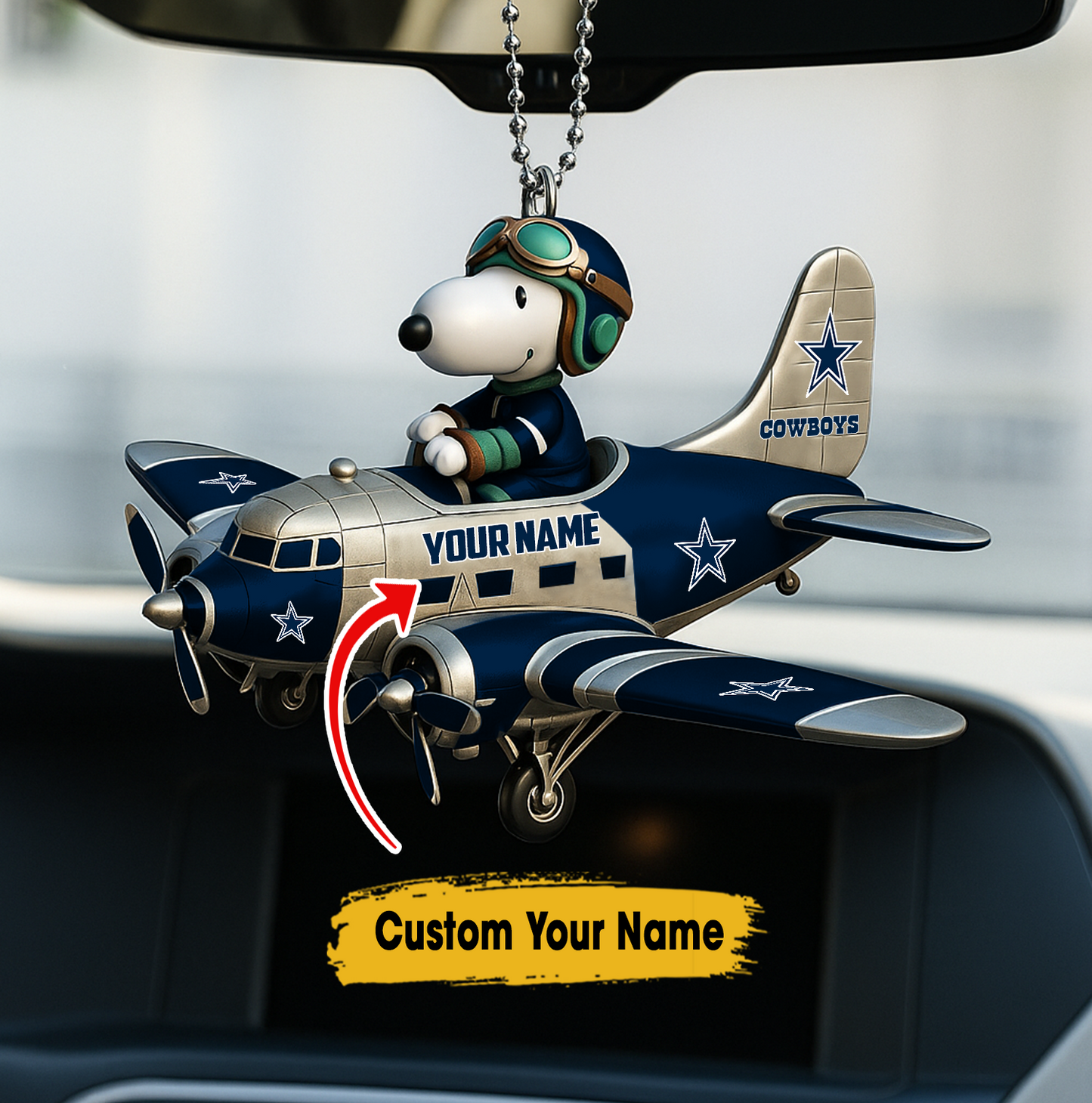 Premium NFL DC x SNP Your Name Car Ornament V2 NMD TTV