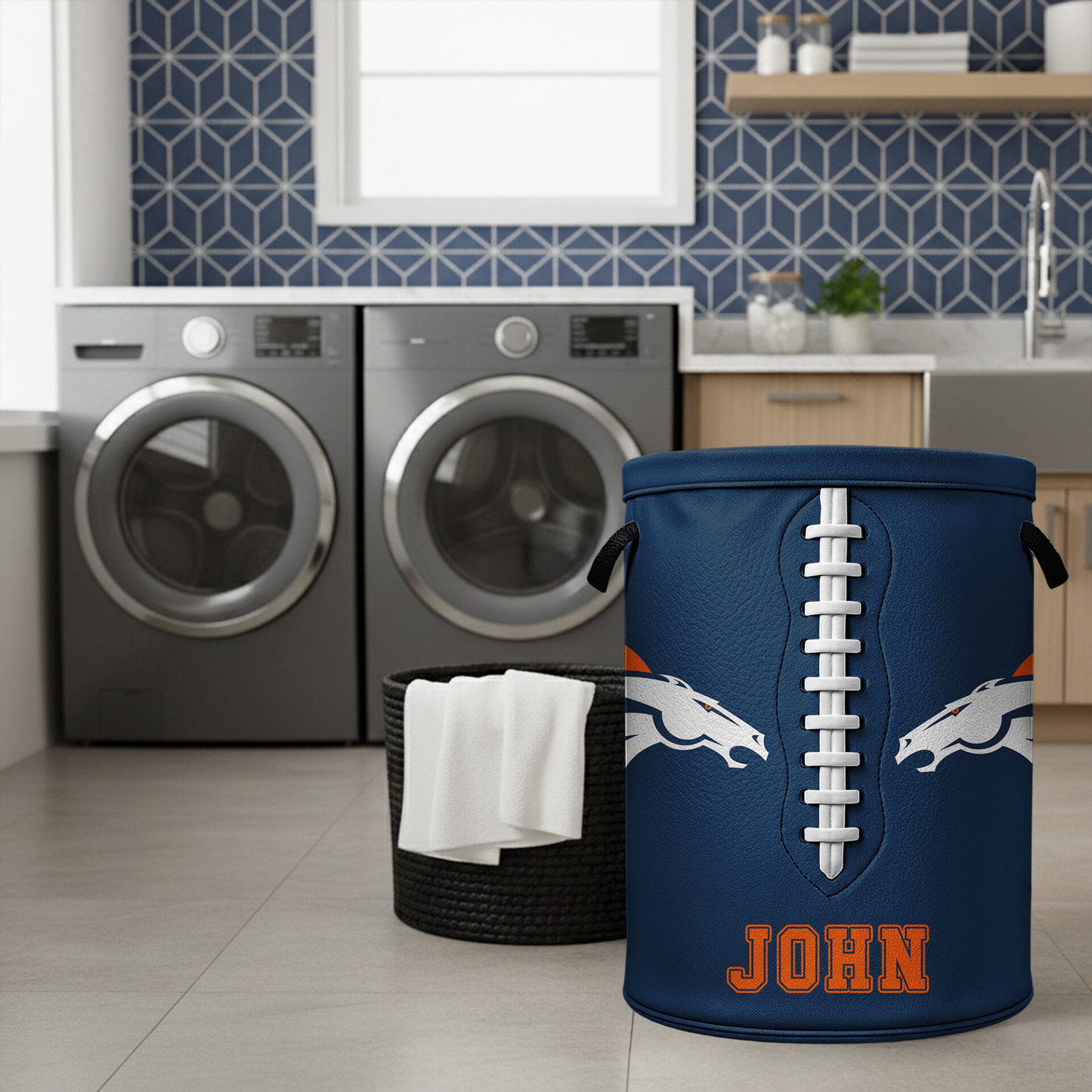 Premium NFL DEN Clothes Hamper HI V1 NMD TTV
