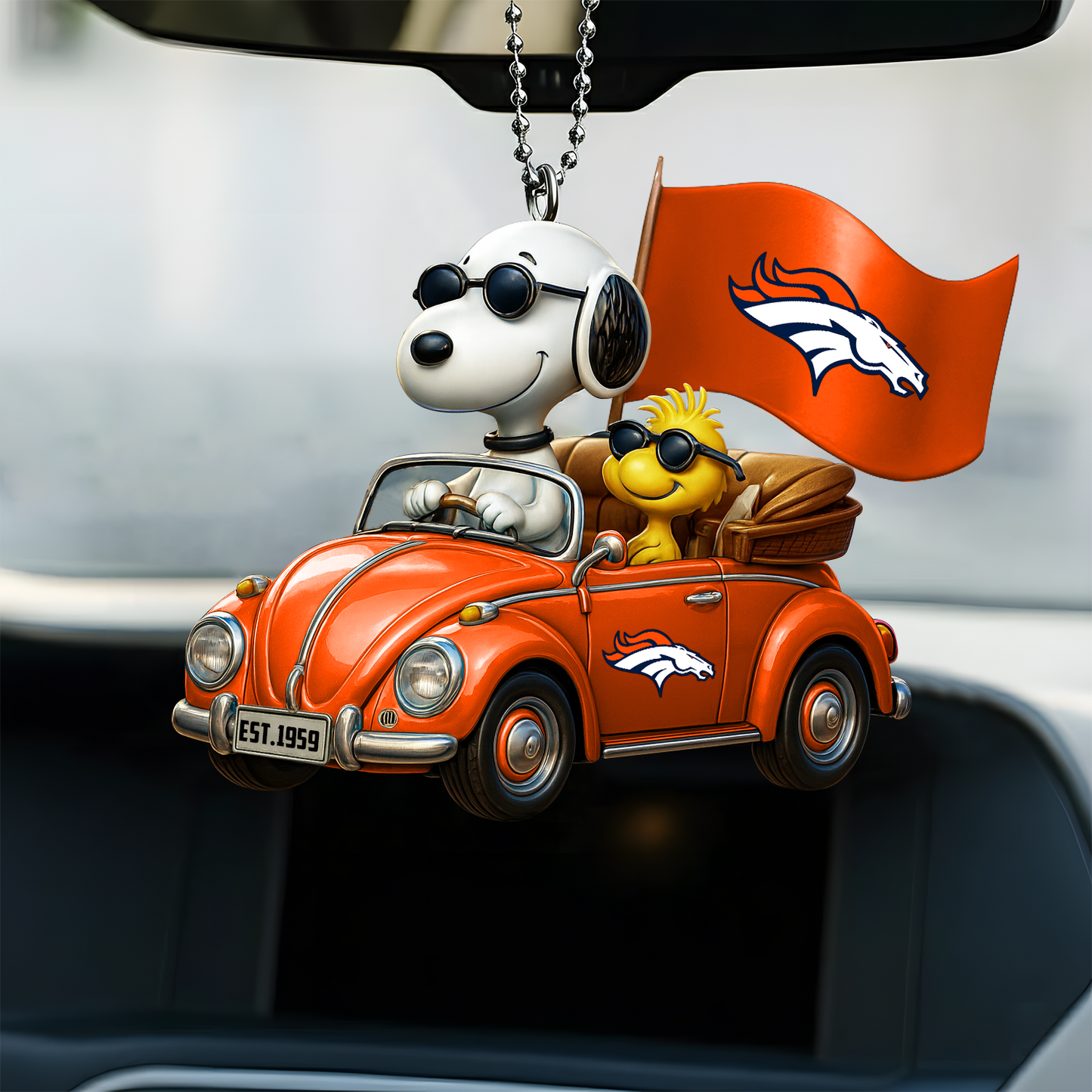 Premium NFL DEN x SNP Car Ornament DatND DVT
