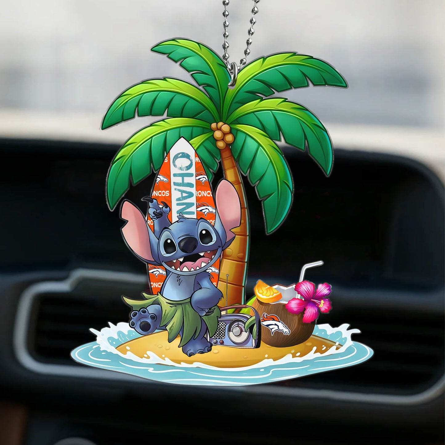 Premium NFL DEN x ST Hawai Car Ornament DatND DVT