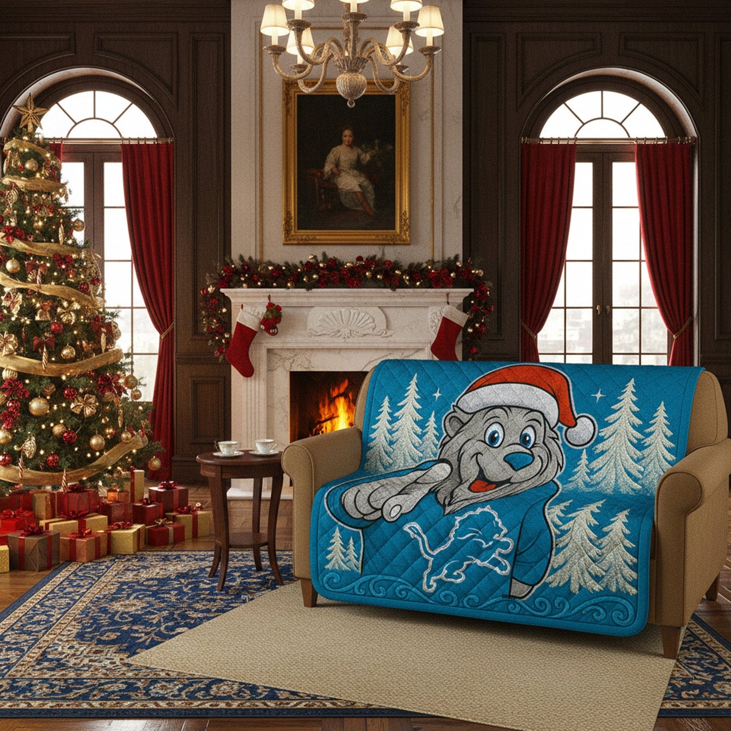 Premium NFL DET Fleece Blanket V2 NMD NHM