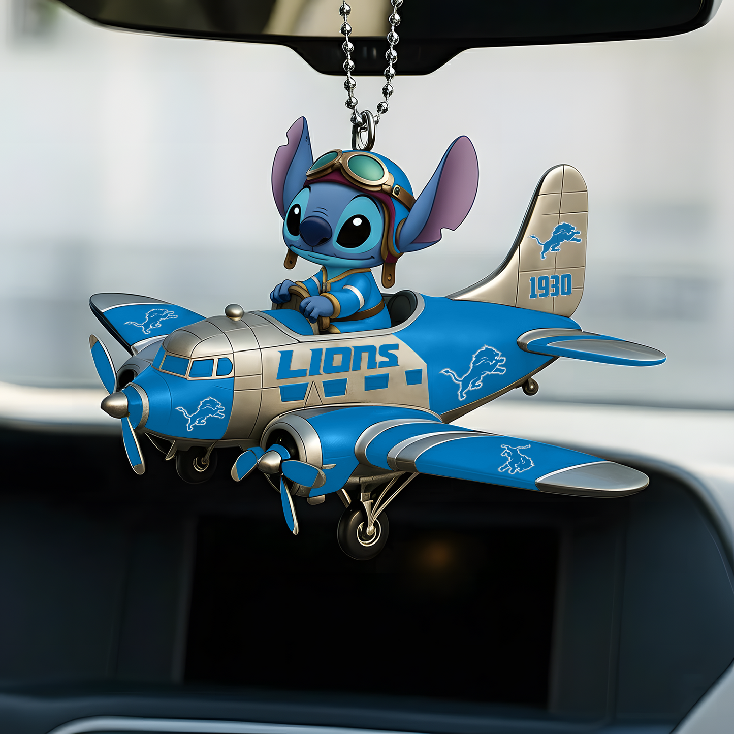 Premium NFL DET x ST Car Ornament V1 DatND DVT