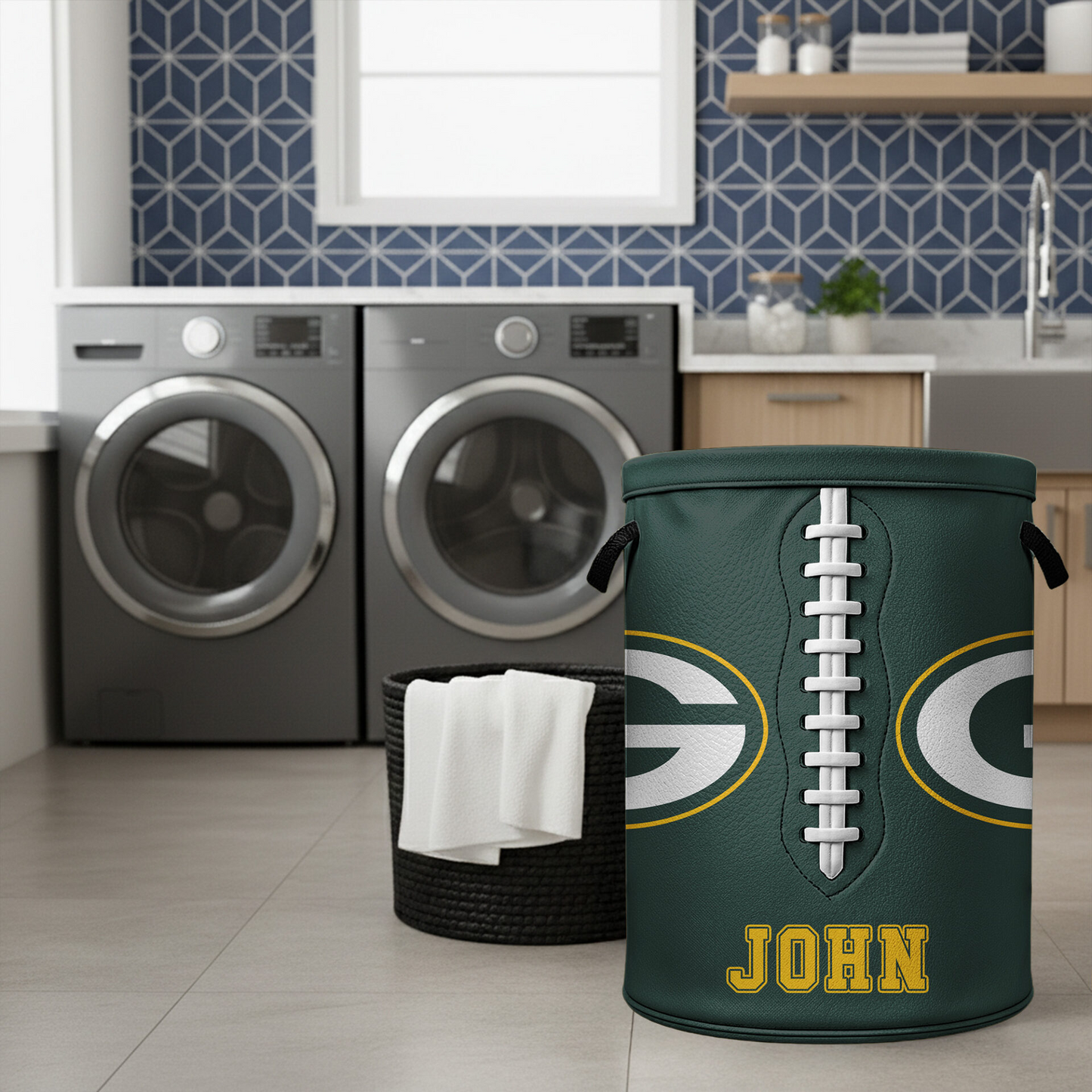 Premium NFL GB Clothes Hamper HI V1 NMD TTV