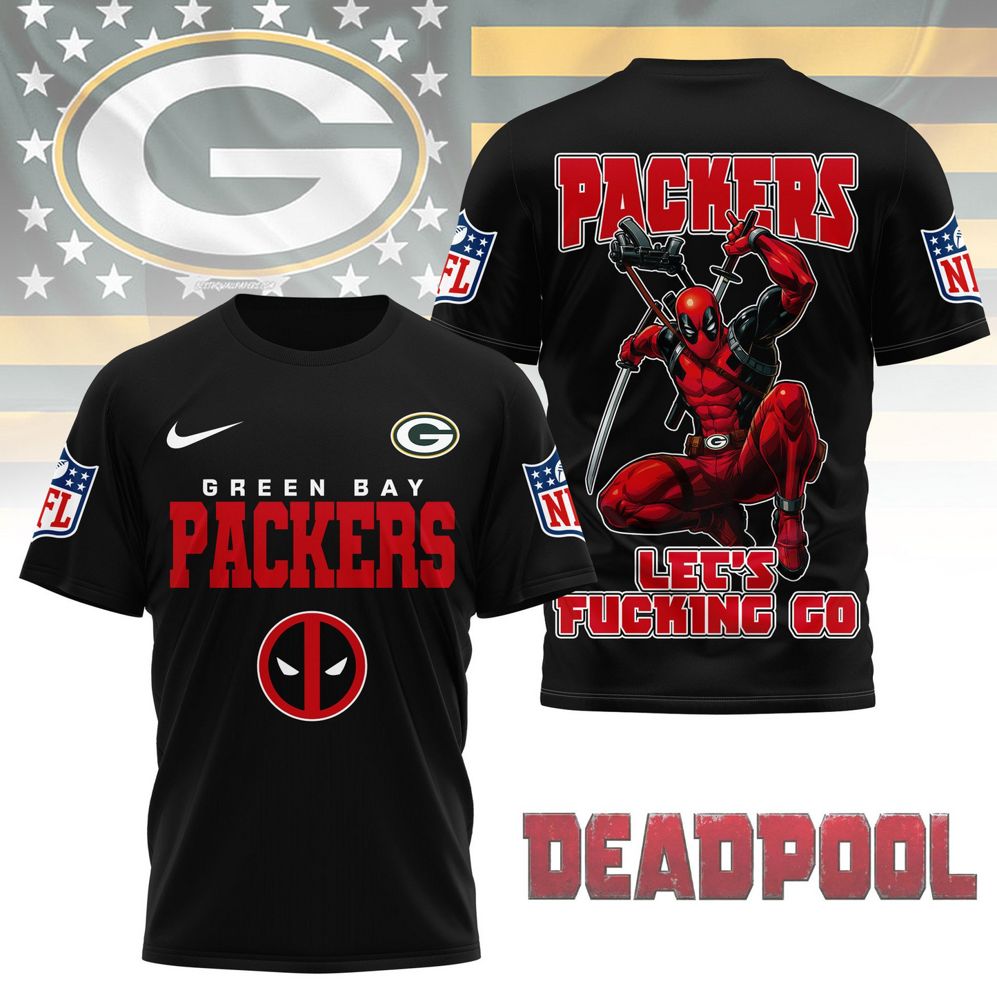 Premium NFL GB x DP T-shirt V1 NMD TTV