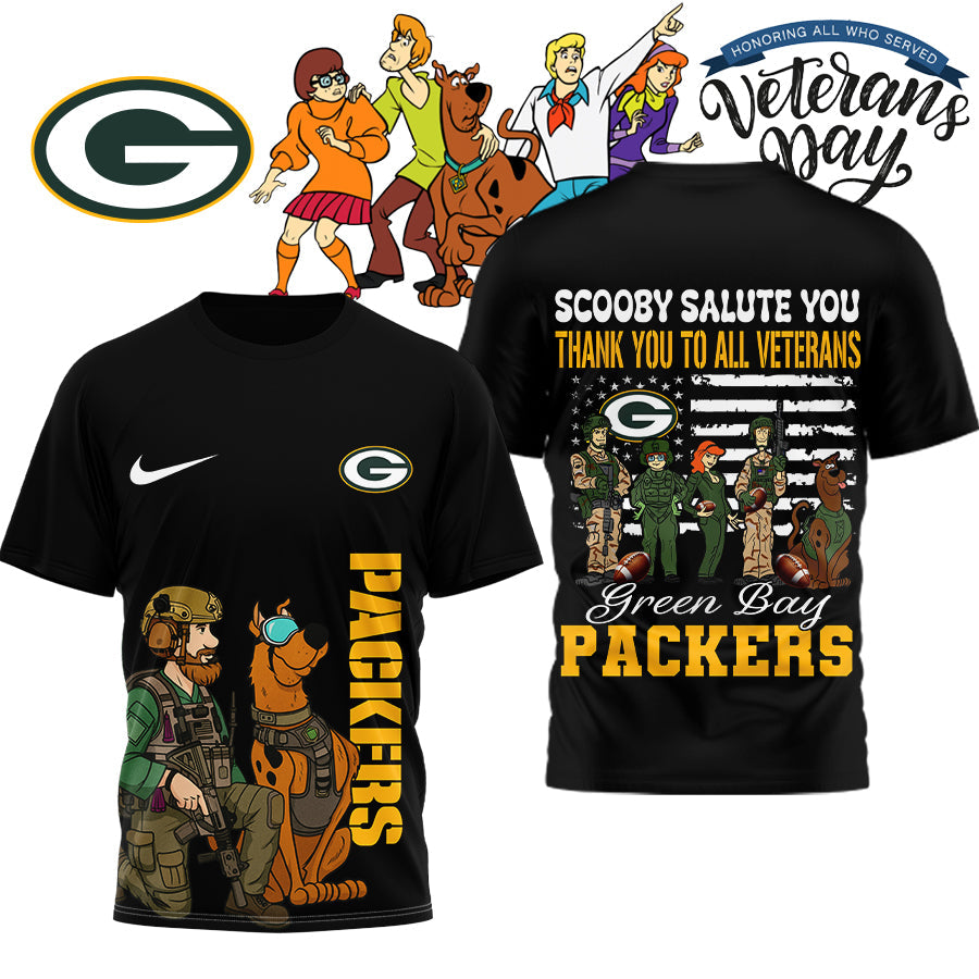 Premium NFL GB x SCO Salute Veterans T-shirt V15 NMD NHM