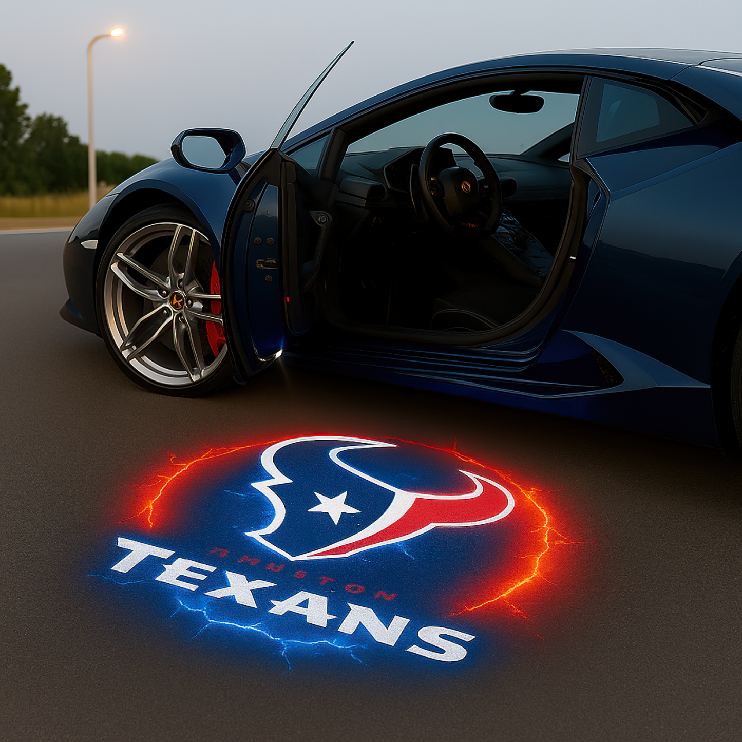 Premium NFL HOU Car Welcome Lights V1 NMD TTV