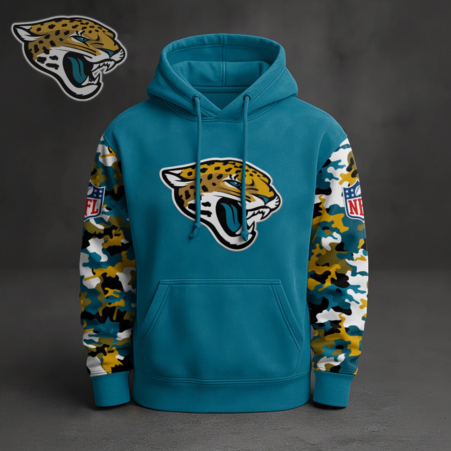 Premium NFL JAC Camo Arm Pullover Hoodie V1 NMD NHM