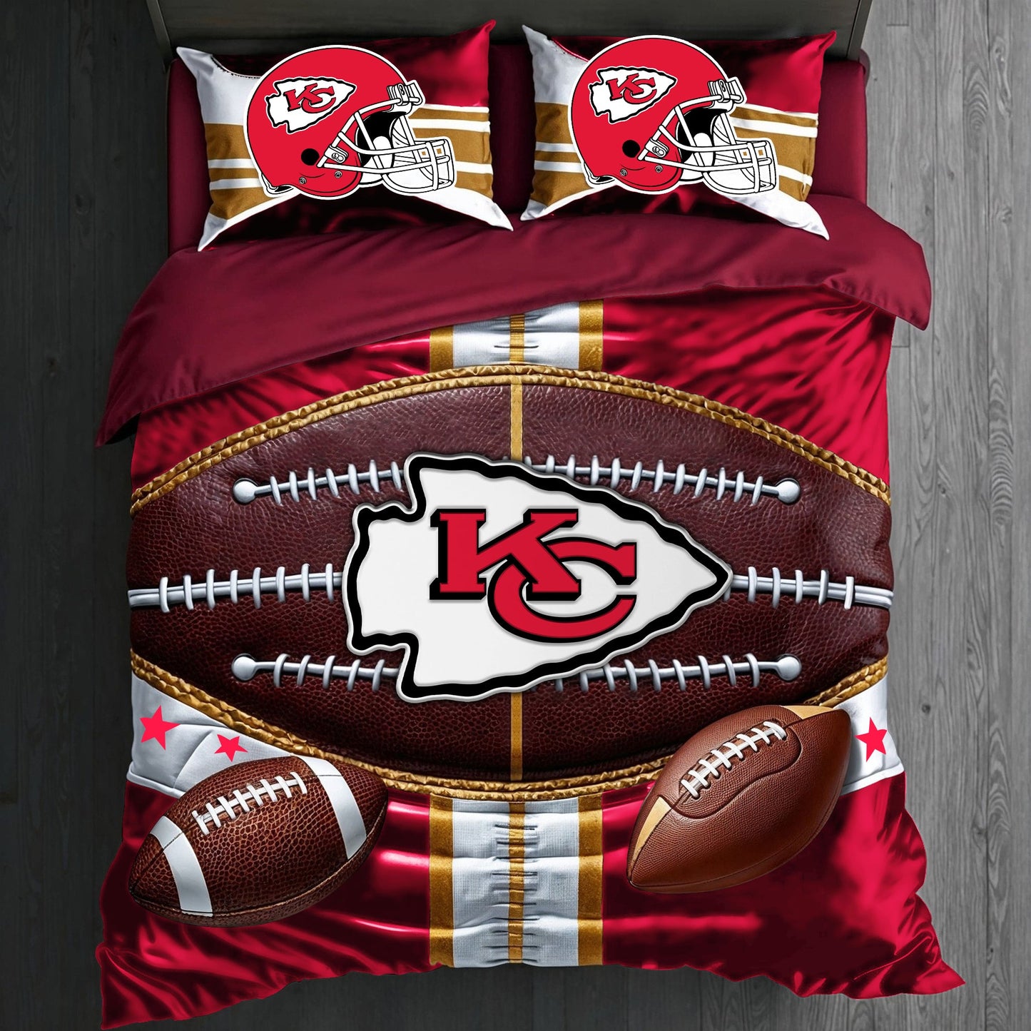 Premium NFL KC Piece Bedding Set V1 NMD NHM