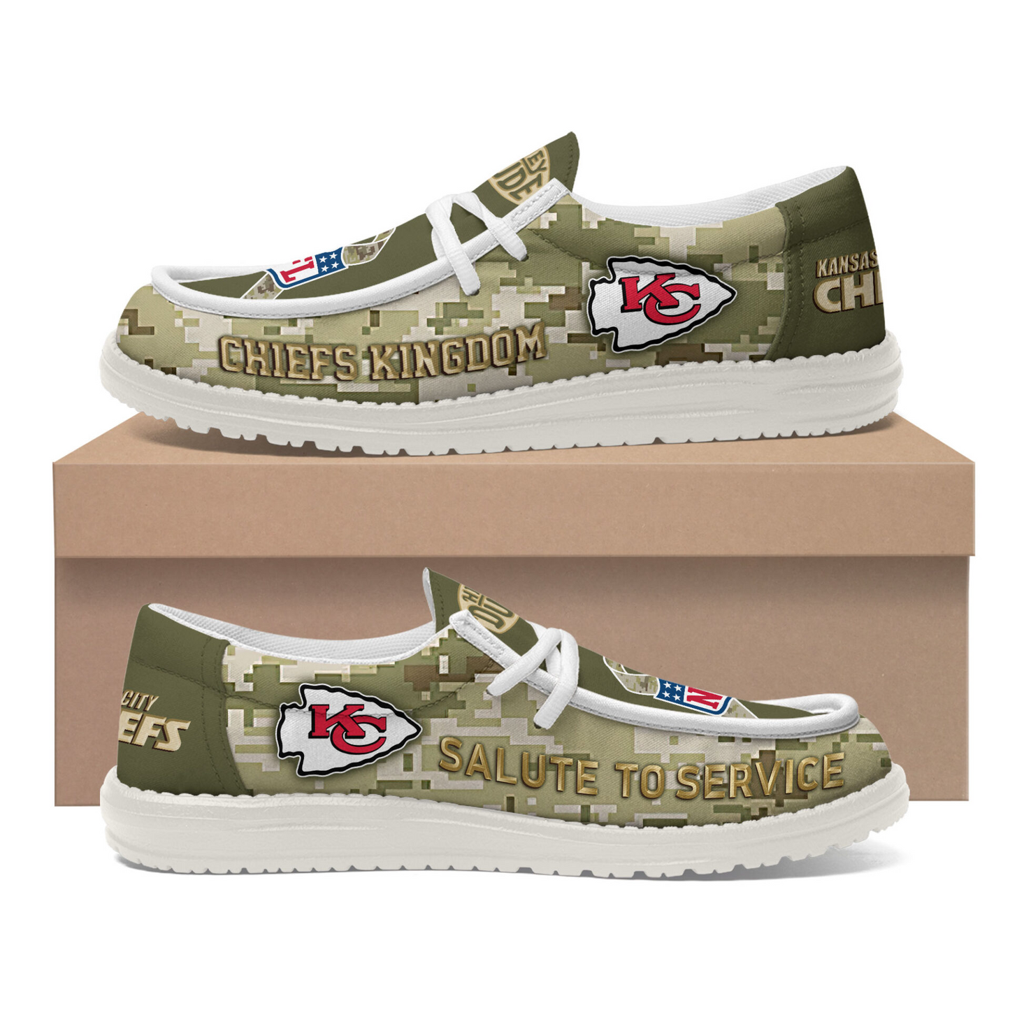 Premium NFL KC Salute to Service Loafer V2 NMD TTV