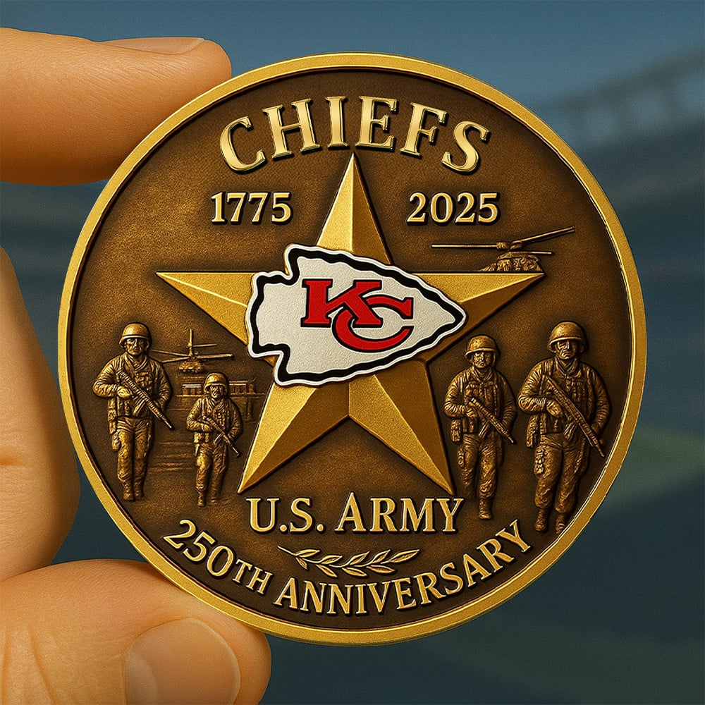 Premium NFL KC U.S Army Anniversary Coin V1 NMD NHM