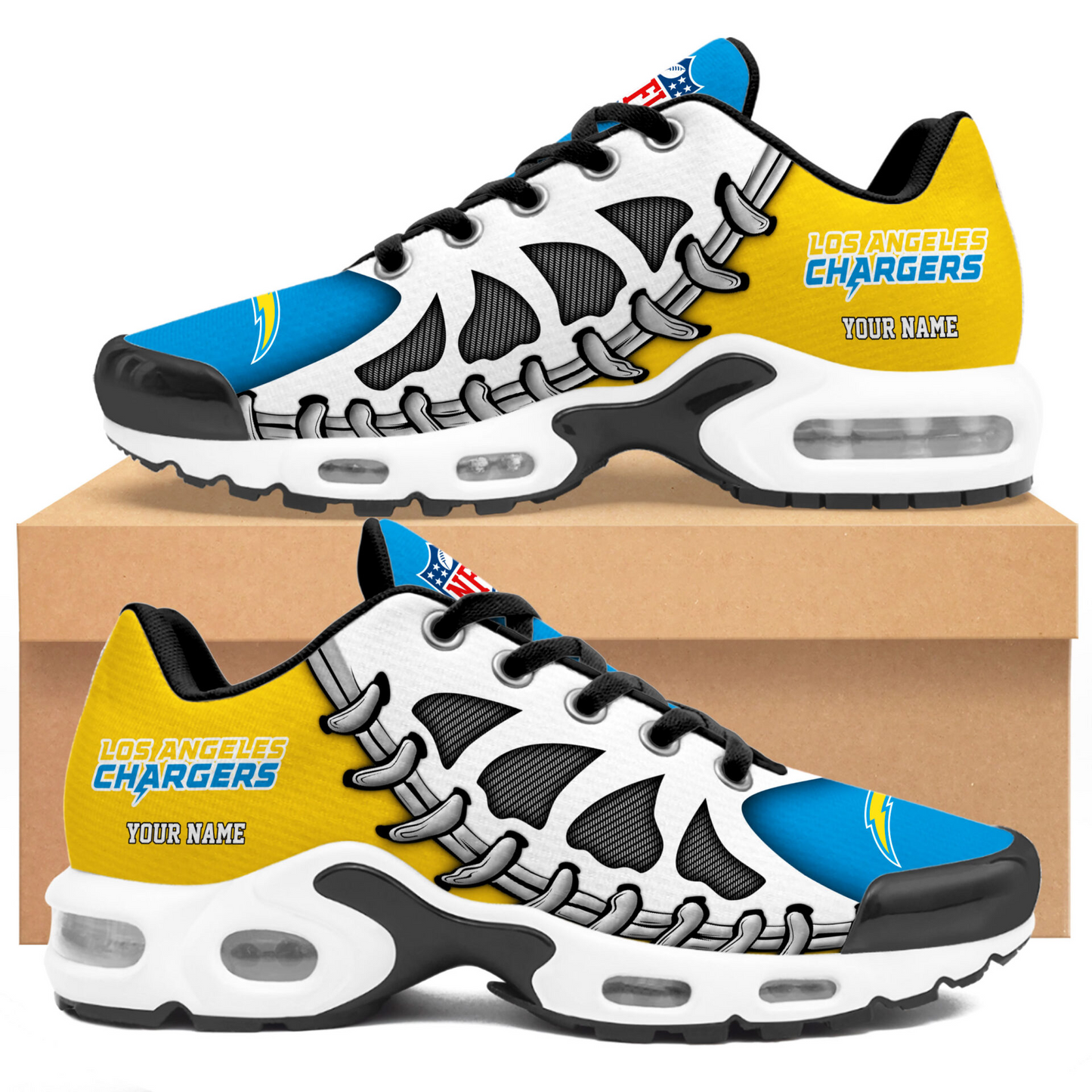 Premium NFL LAC Spine Rush Air Max Sneaker V4 NMD TTV