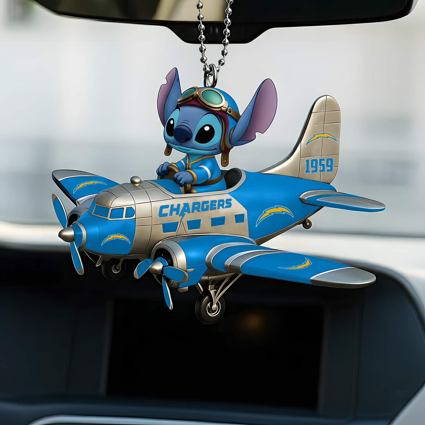 Premium NFL LAC x ST Car Ornament V1 DatND DVT