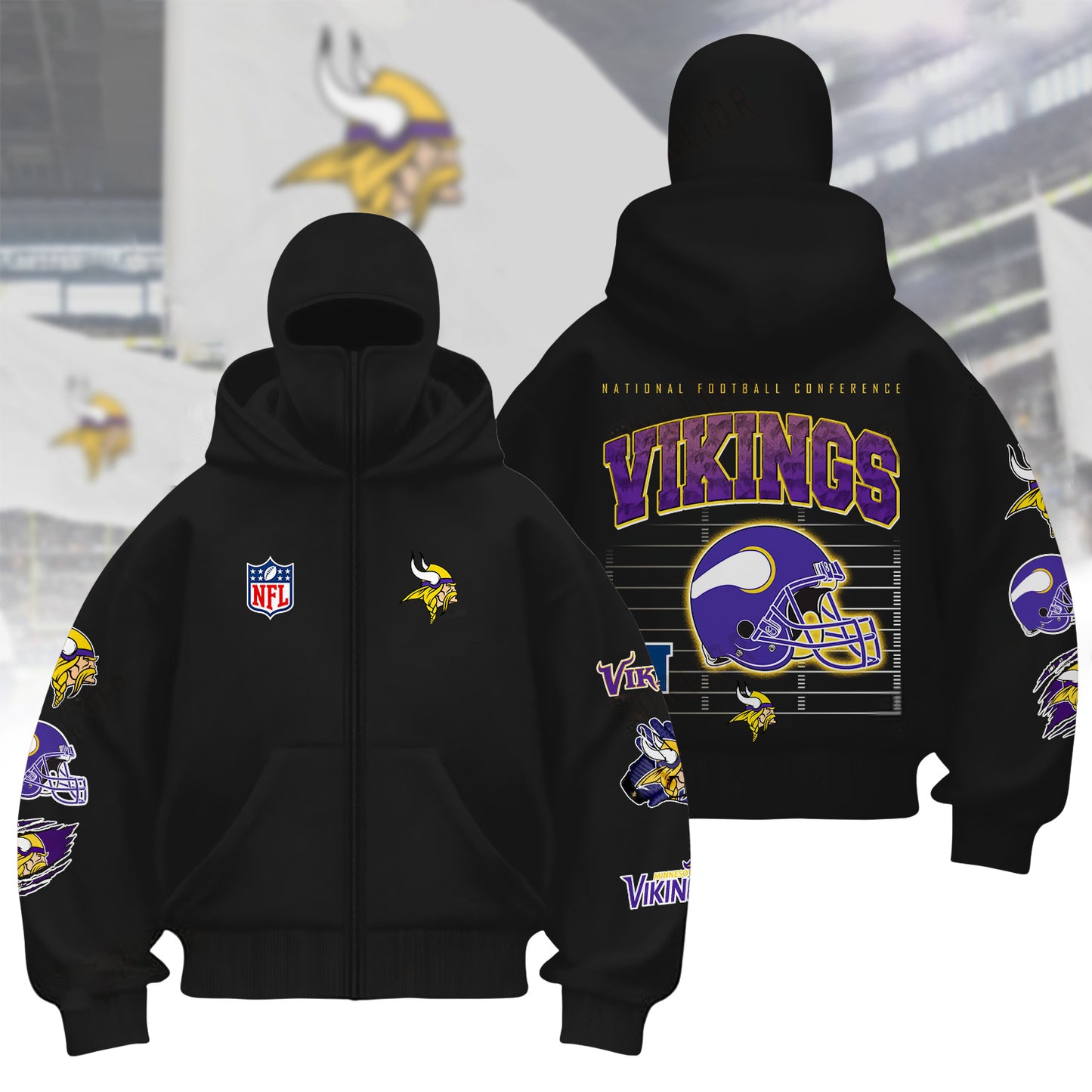 Premium NFL MIN Hoodie Balaclava V1 NMD NHM