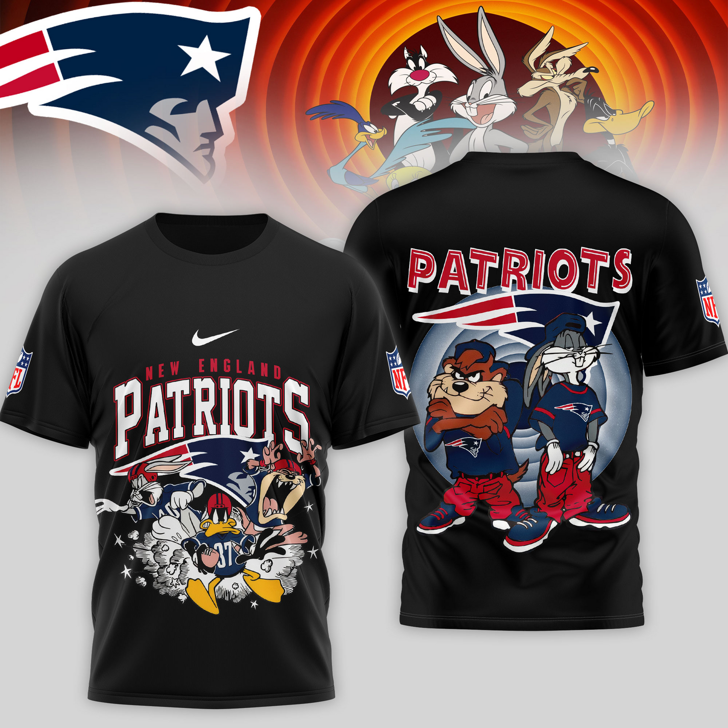 Premium NFL NE x LNTS T-shirt V1 NMD TTV