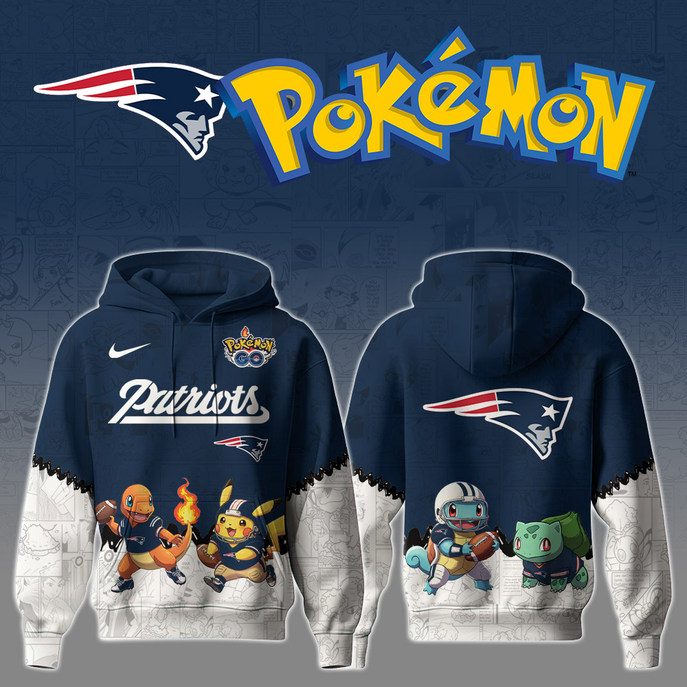 Premium NFL NE x Pokemon Hoodie V1 NMD TTV