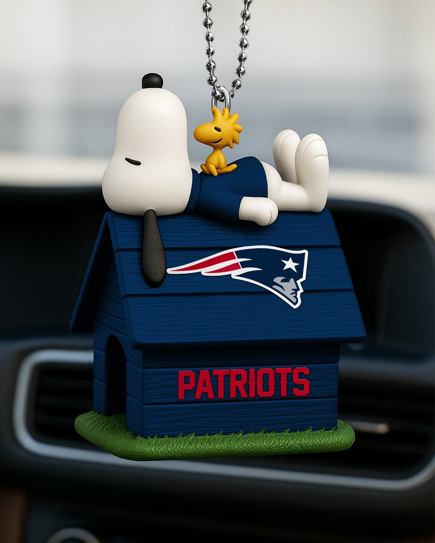 Premium NFL NE x Snoopy Car Ornament V2 NMD NHM