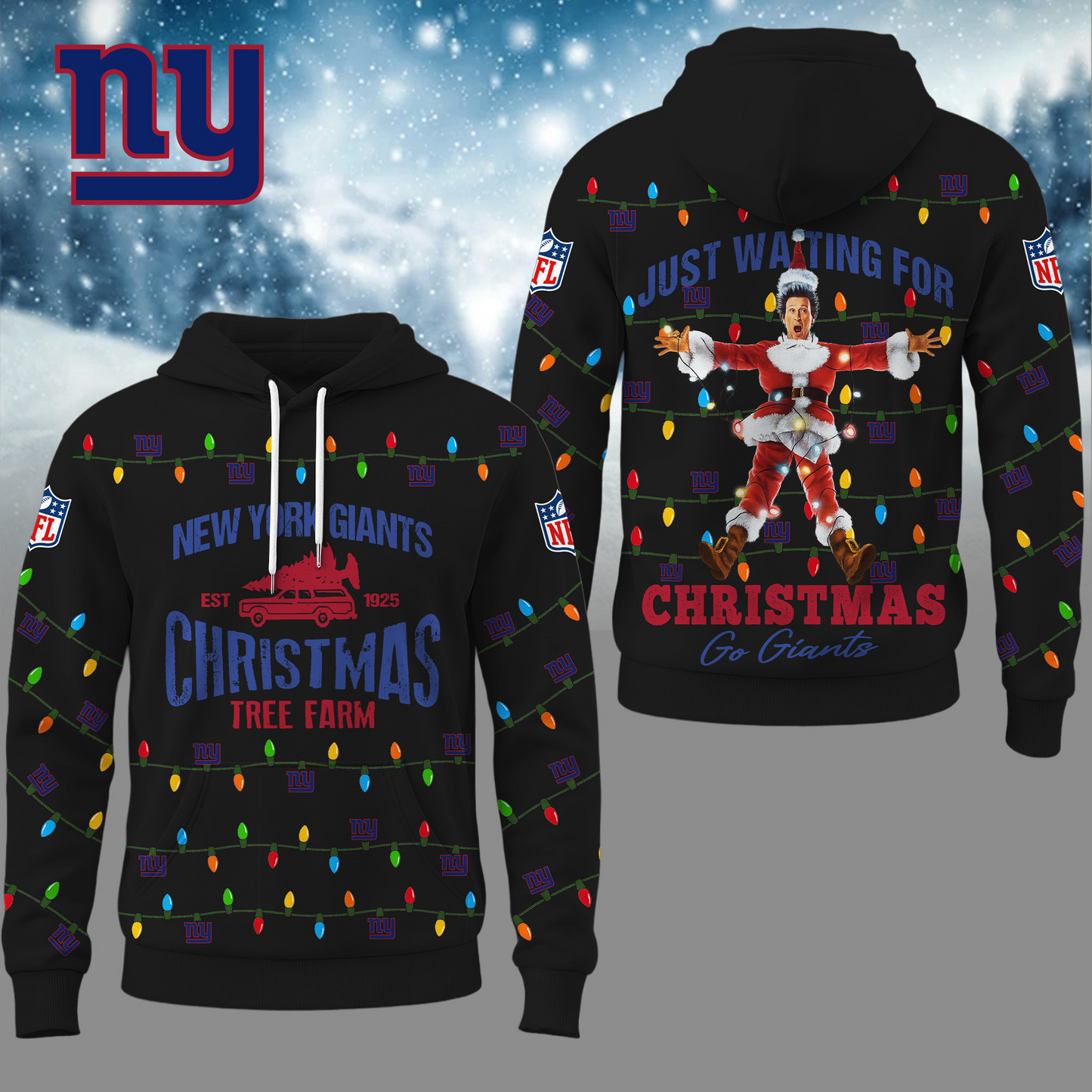 Premium NFL NYG Griswold Christmas Hoodie V1 NMD TTV