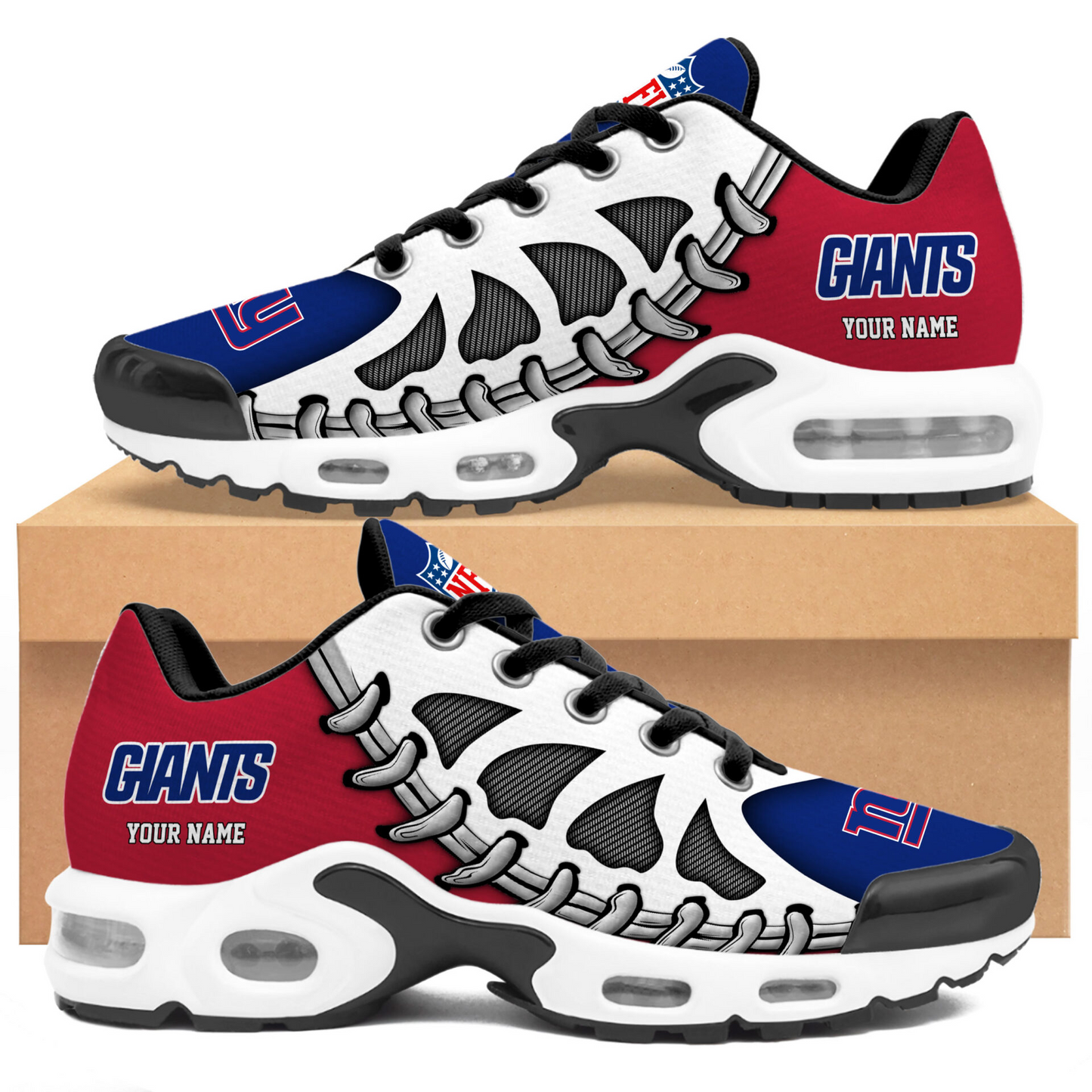 Premium NFL NYG Spine Rush Air Max Sneaker V4 NMD TTV