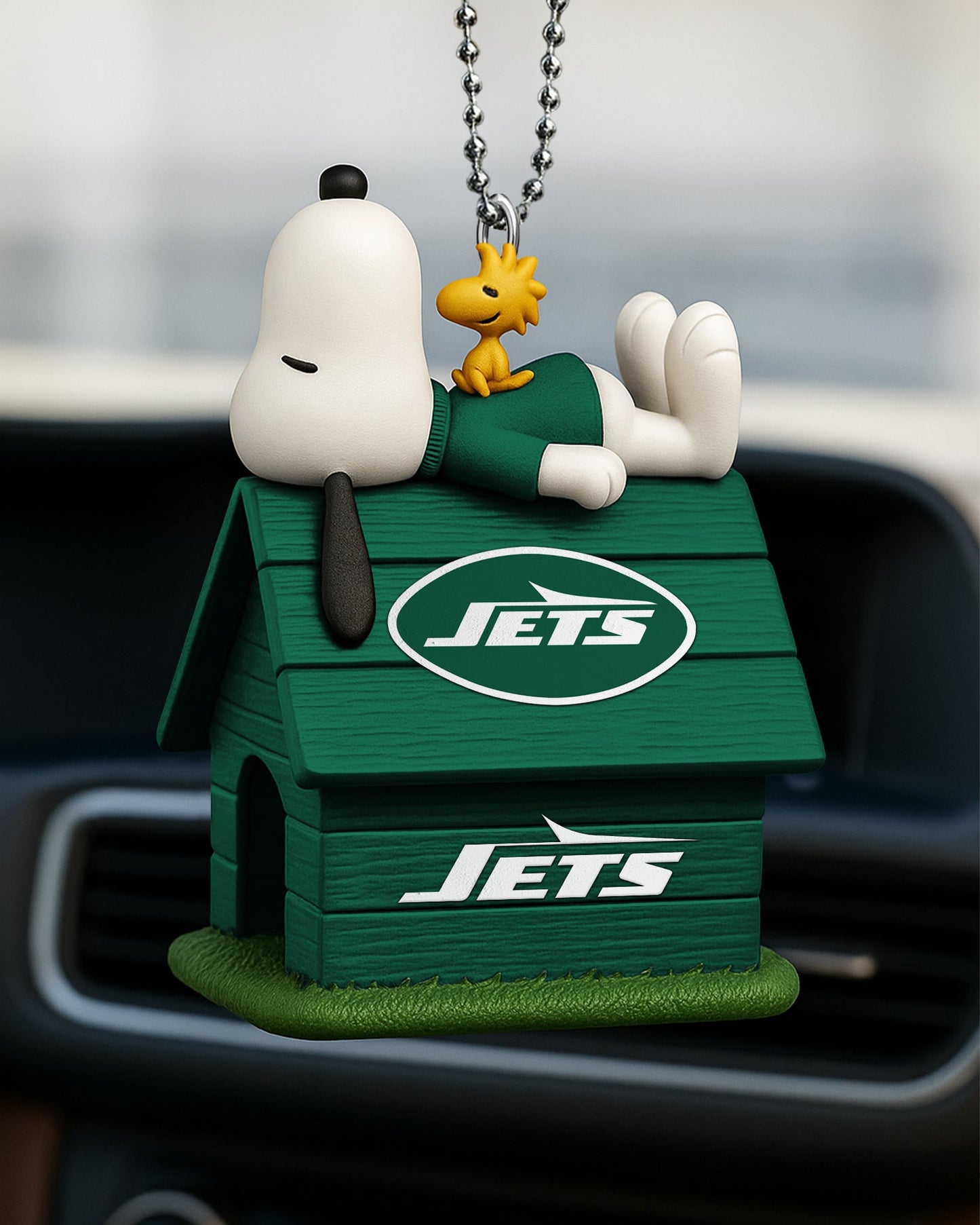 Premium NFL NYJ x Snoopy Car Ornament V2 NMD NHM