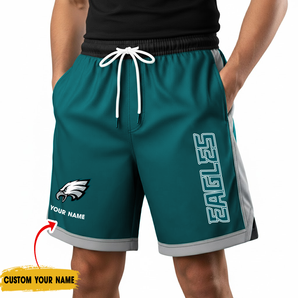 Premium NFL PHI Color-Block Training Shorts Pants V1 NMD TTV