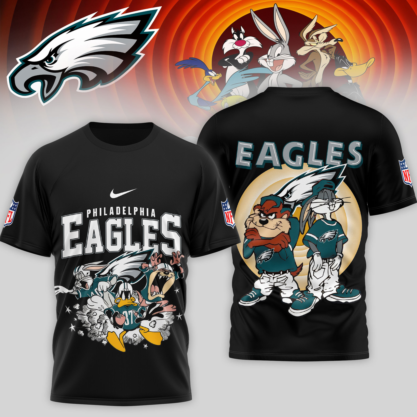 Premium NFL PHI x LNTS T-shirt V1 NMD TTV