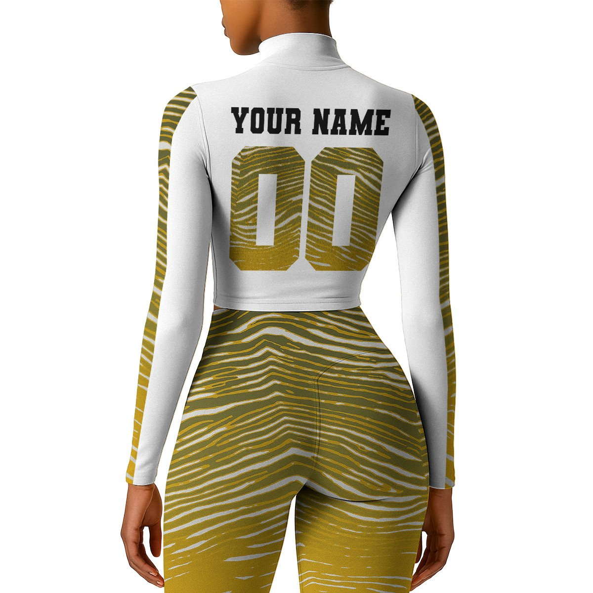 Premium NFL PIT Long-Sleeve Crop Top Sports Jacket and Leggings V1 NMD TTV