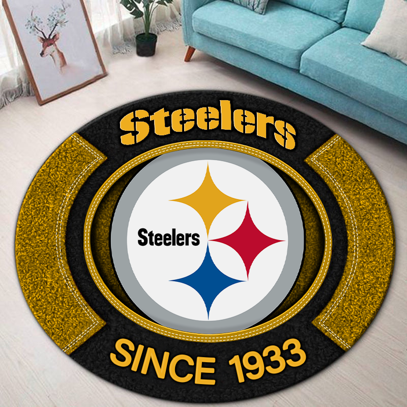 Premium NFL PIT Round Rug Multicolor V2 NMD TTV