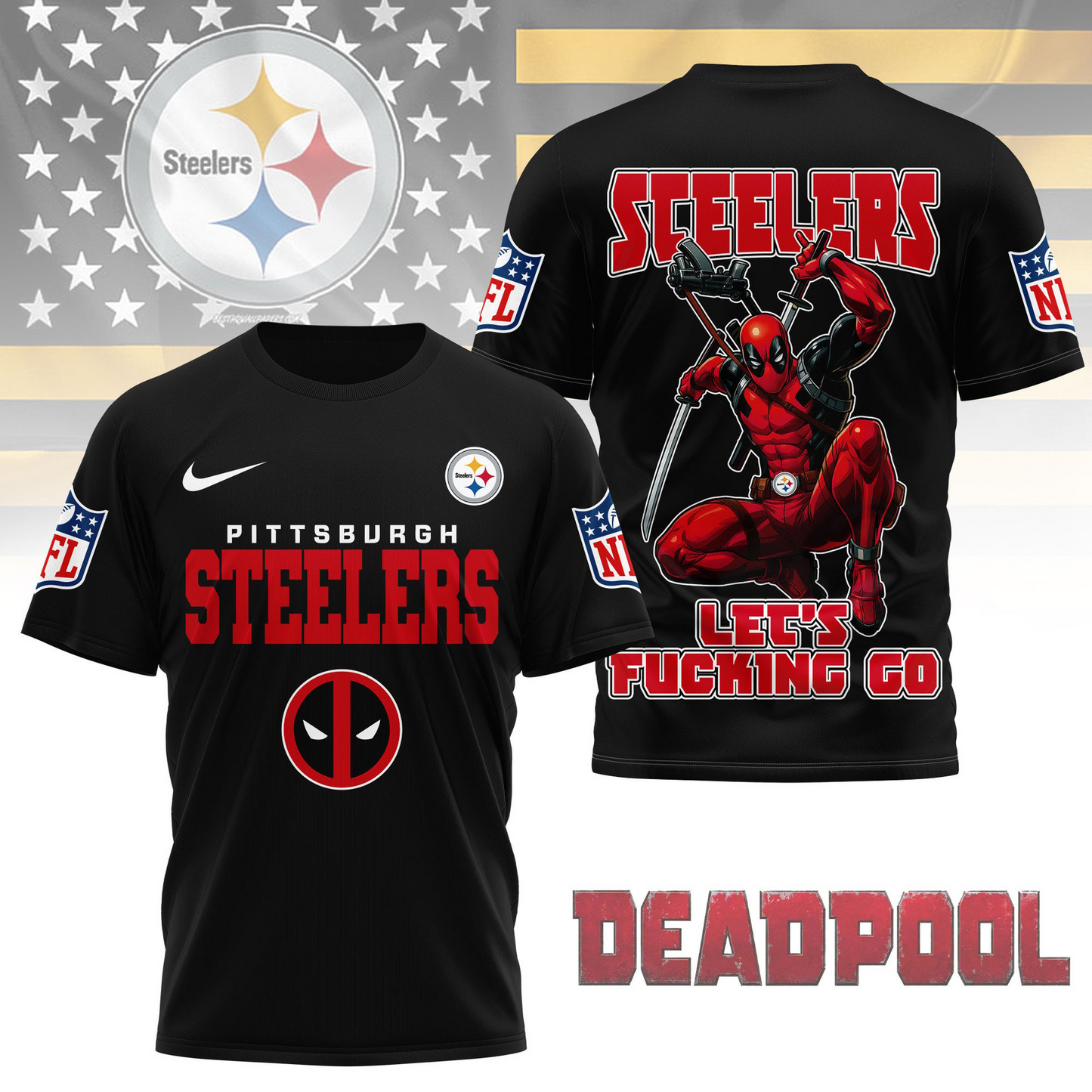 Premium NFL PIT x DP T-shirt V1 NMD TTV