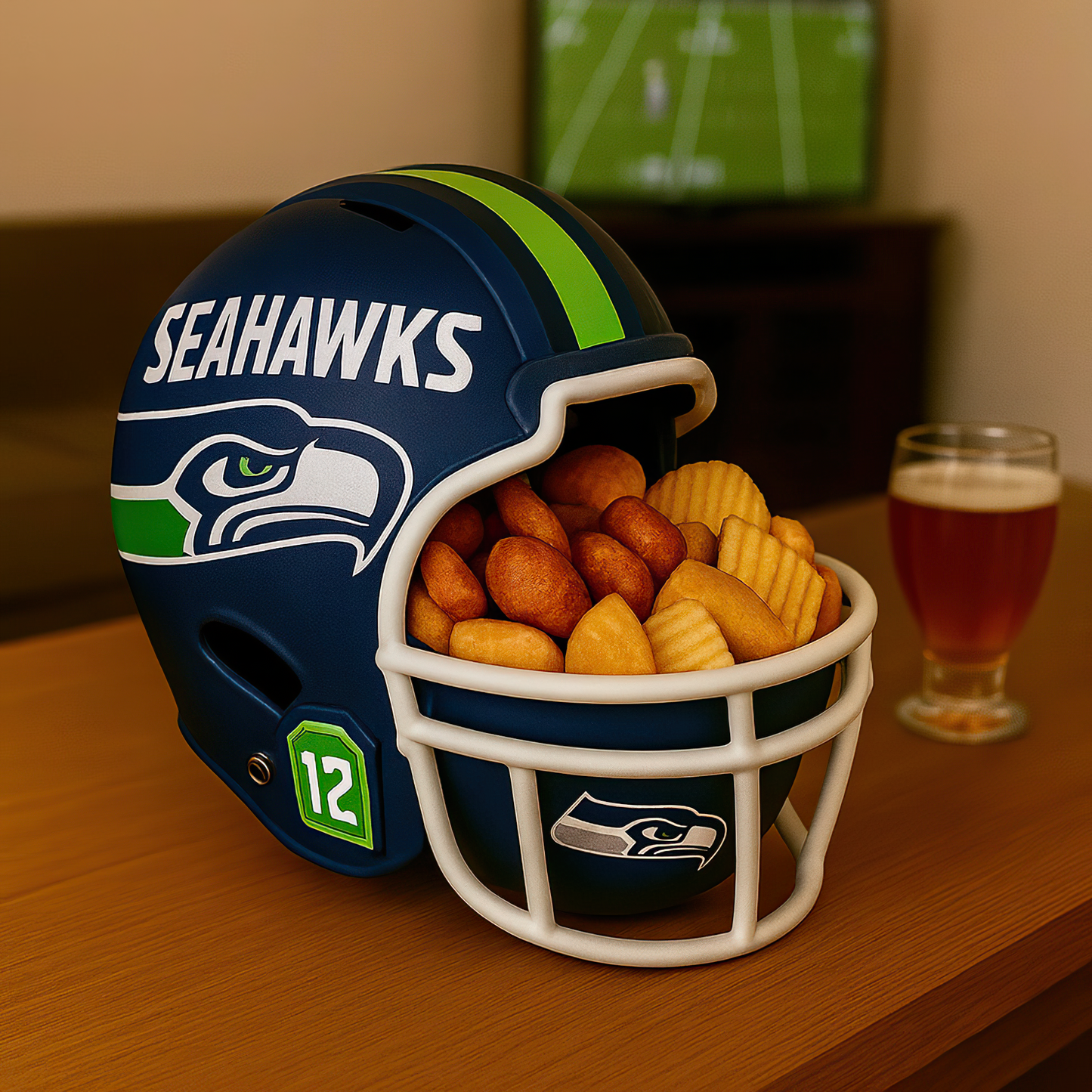 Premium NFL SEA Legacy Football Helmet Snack Bowl V1 NMD TTV
