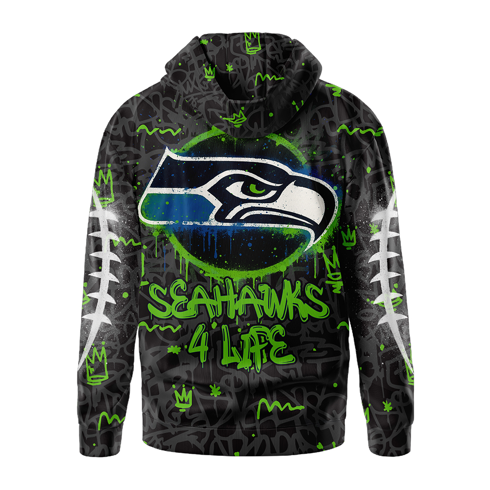 Premium NFL SEA Special Graffiti Hoodie V2 NMD TTV