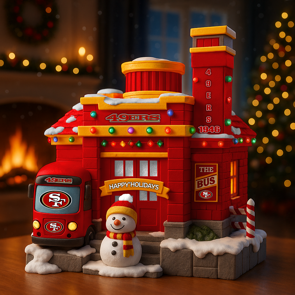 Premium NFL SF Christmas Acrylic Plaque V8 NMD TTV