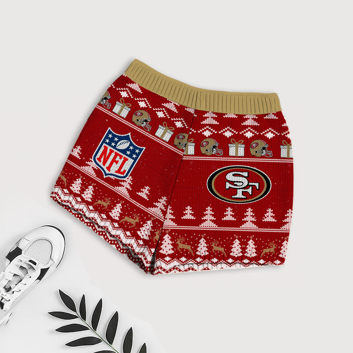 Premium NFL SF Holiday Sweatshirt & Shorts Set V1 NMD TTV