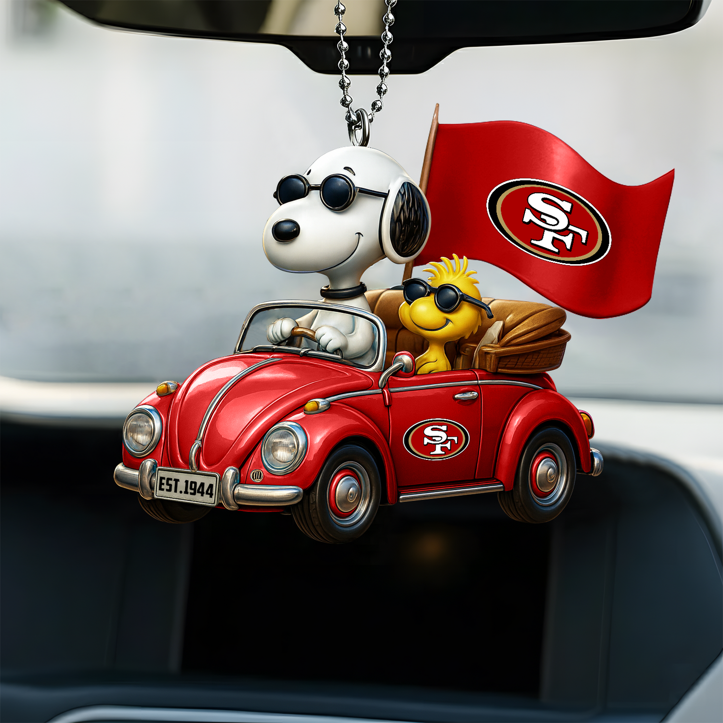 Premium NFL SF x SNP Car Ornament DatND DVT